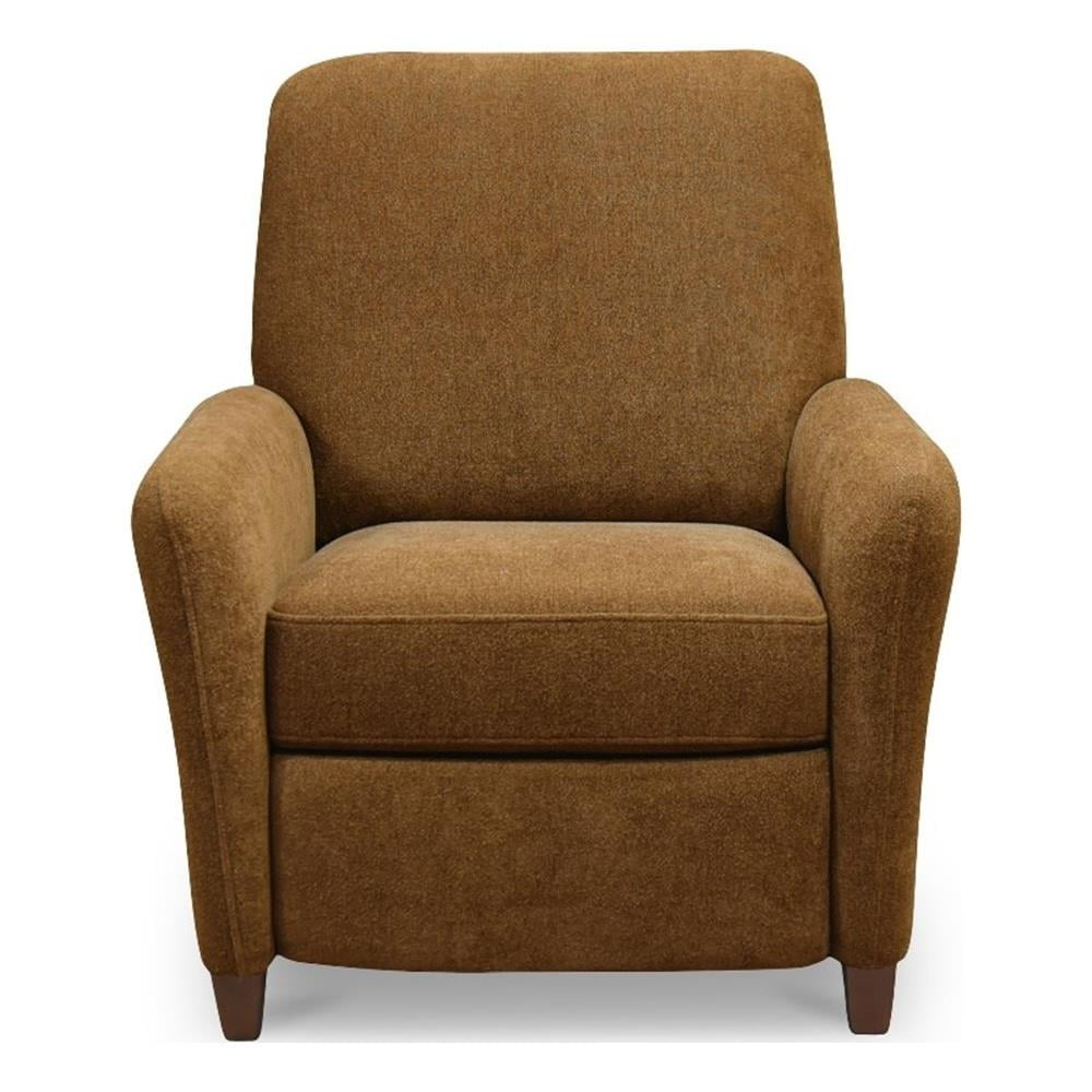 Moe's Home Collection Luna Recliner Chair Ochre Brown Fabric