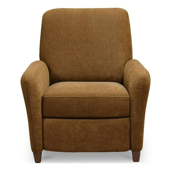 Moe's Home Collection Luna Recliner Chair Ochre Brown Fabric