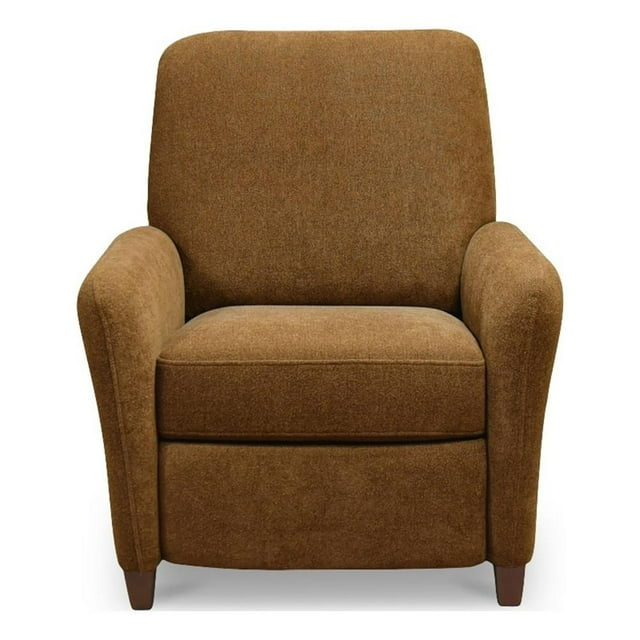 Moe's Home Collection Luna Recliner Chair Ochre Brown Fabric