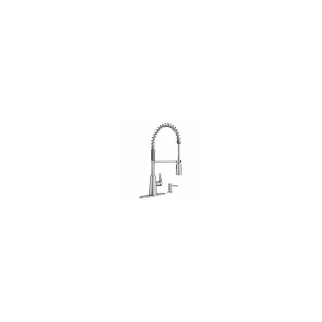 Moen 87807SRS Edwyn Single Handle High Arc Kitchen Faucet, Stainless Steel
