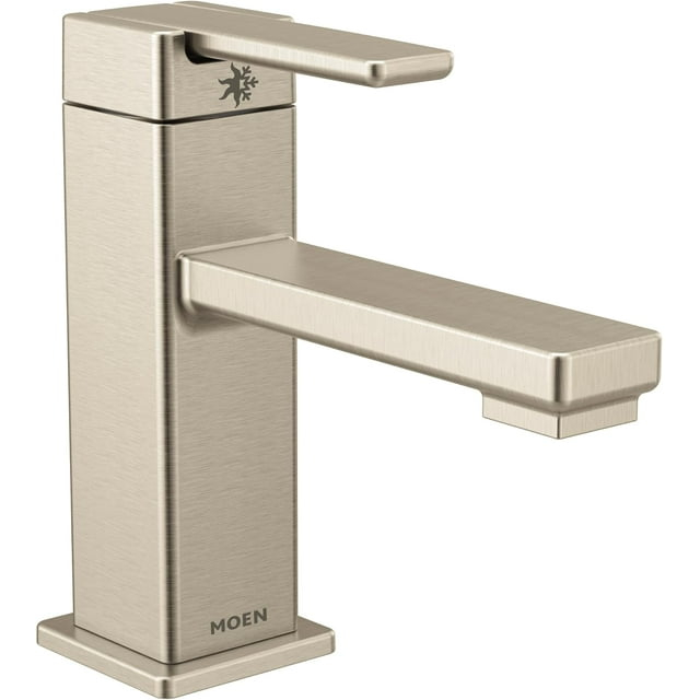 90 Degree Single Hole Bathroom Faucet with Drain Assembly