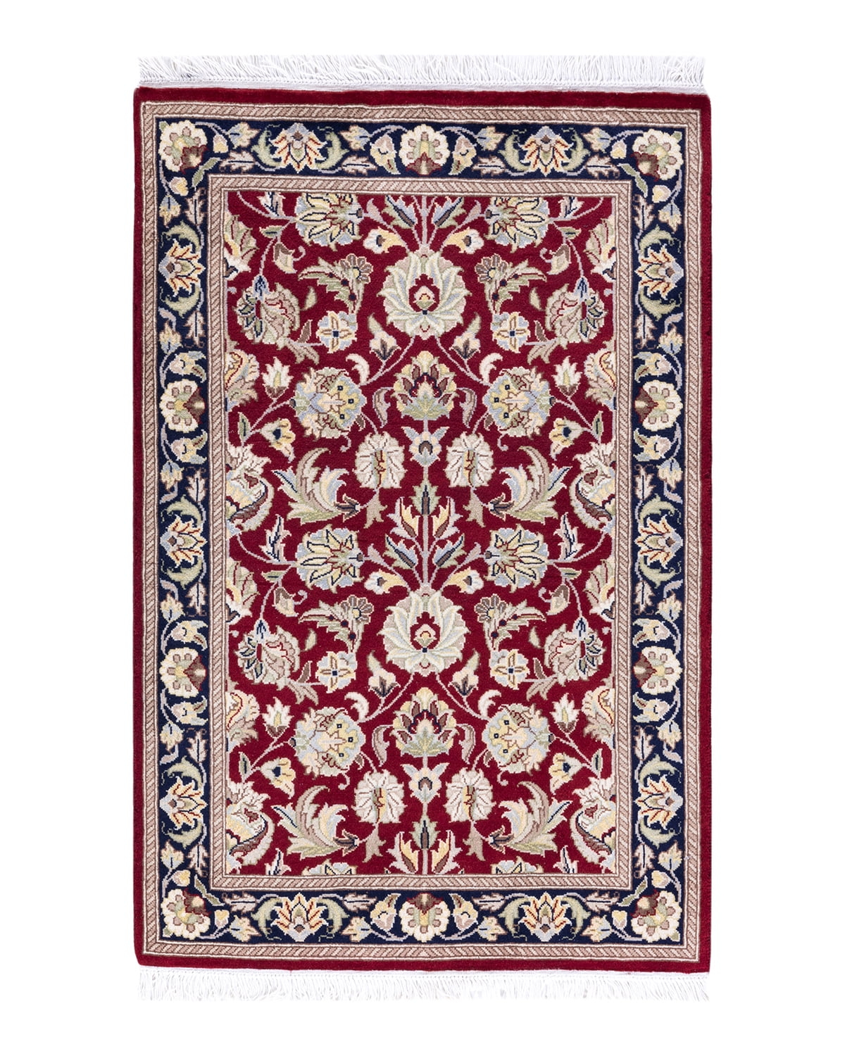Mogul, One-of-a-Kind Hand-Knotted Runner Rug - Red, 2' 1" x 3' 5"