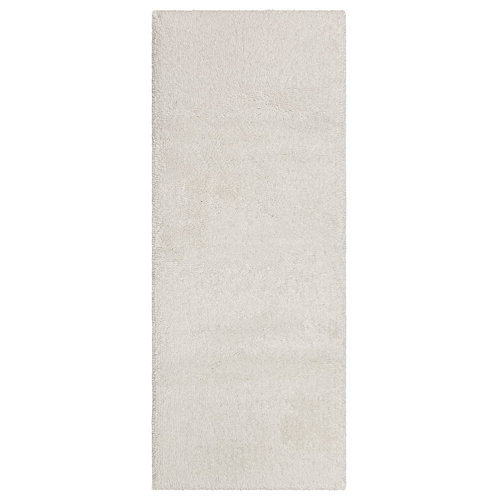 Mohawk Home Classic Cotton Plush Stain/Fade Resistant Non-Slip Washable Bath Mat, White, 2' X 5'