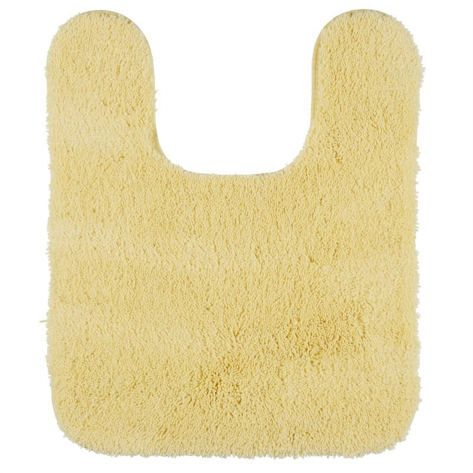 Mohawk Home Pure Perfection Nylon Bath Rug Contour, Butter Cream 1'8" x 2'