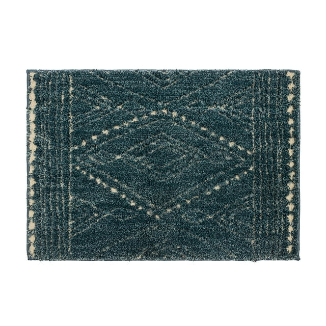 Mohawk Home Vado Geometric Woven Indoor Area Rug, Blue, 2' x 3'