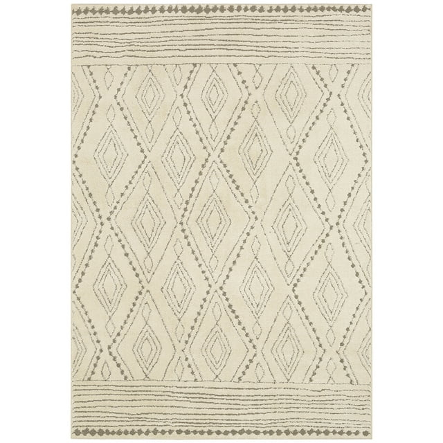 Mohawk Home Vado Geometric Woven Indoor Area Rug, Cream, 4' x 6'