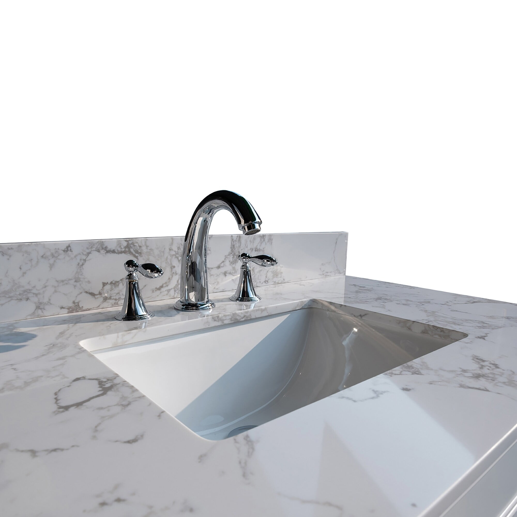 Momei Montary 43''x22" bathroom stone vanity top engineered stone carrara