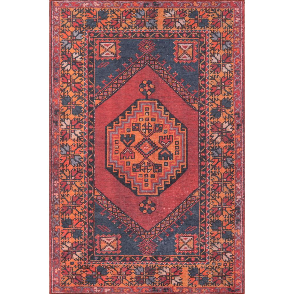 Momeni Afshar Polyester Machine Made Red Area Rug 2' X 3'