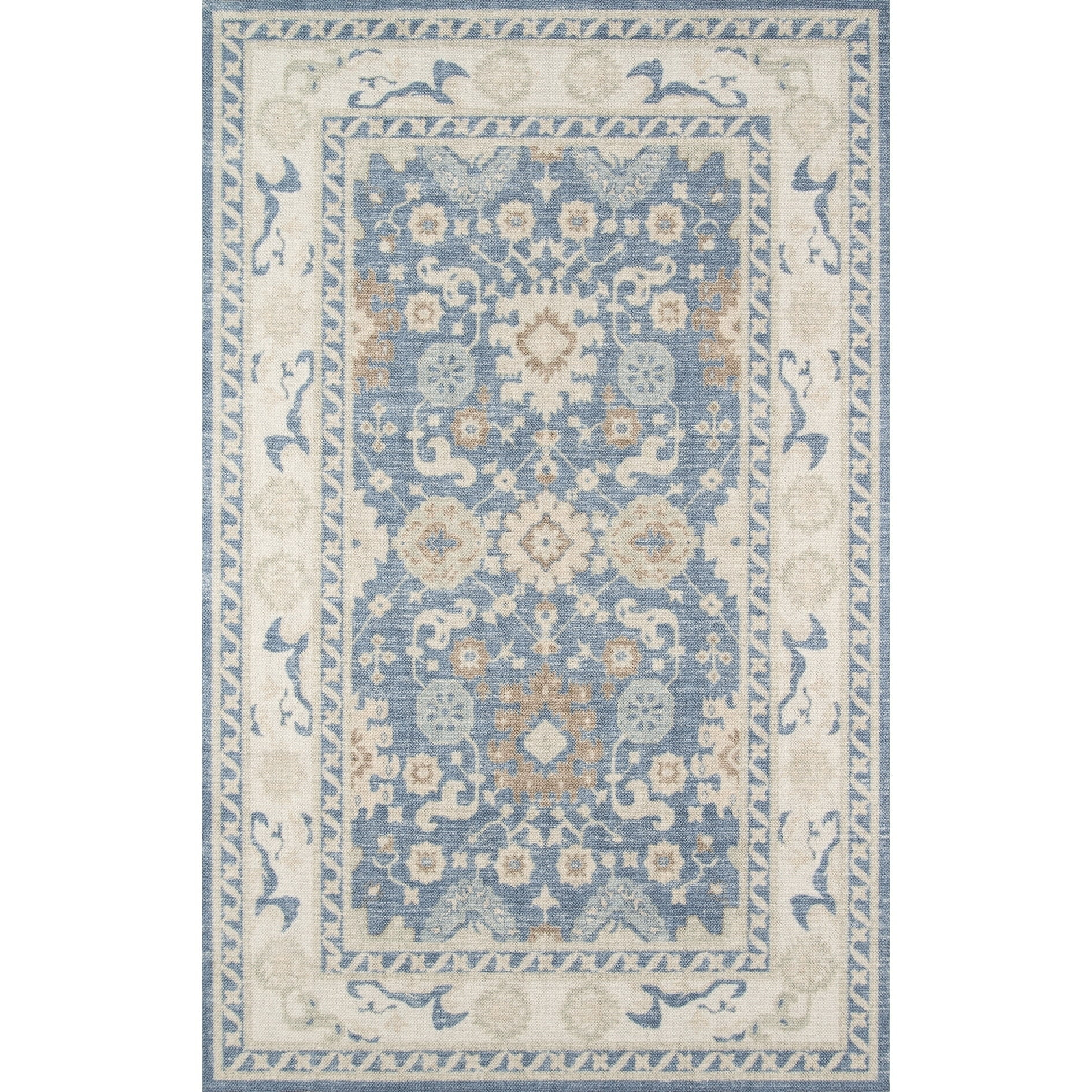 Momeni  Anatolia Wool Blend Traditional Area Rug 5'3" x 7'6" 5' x 8' Indoor