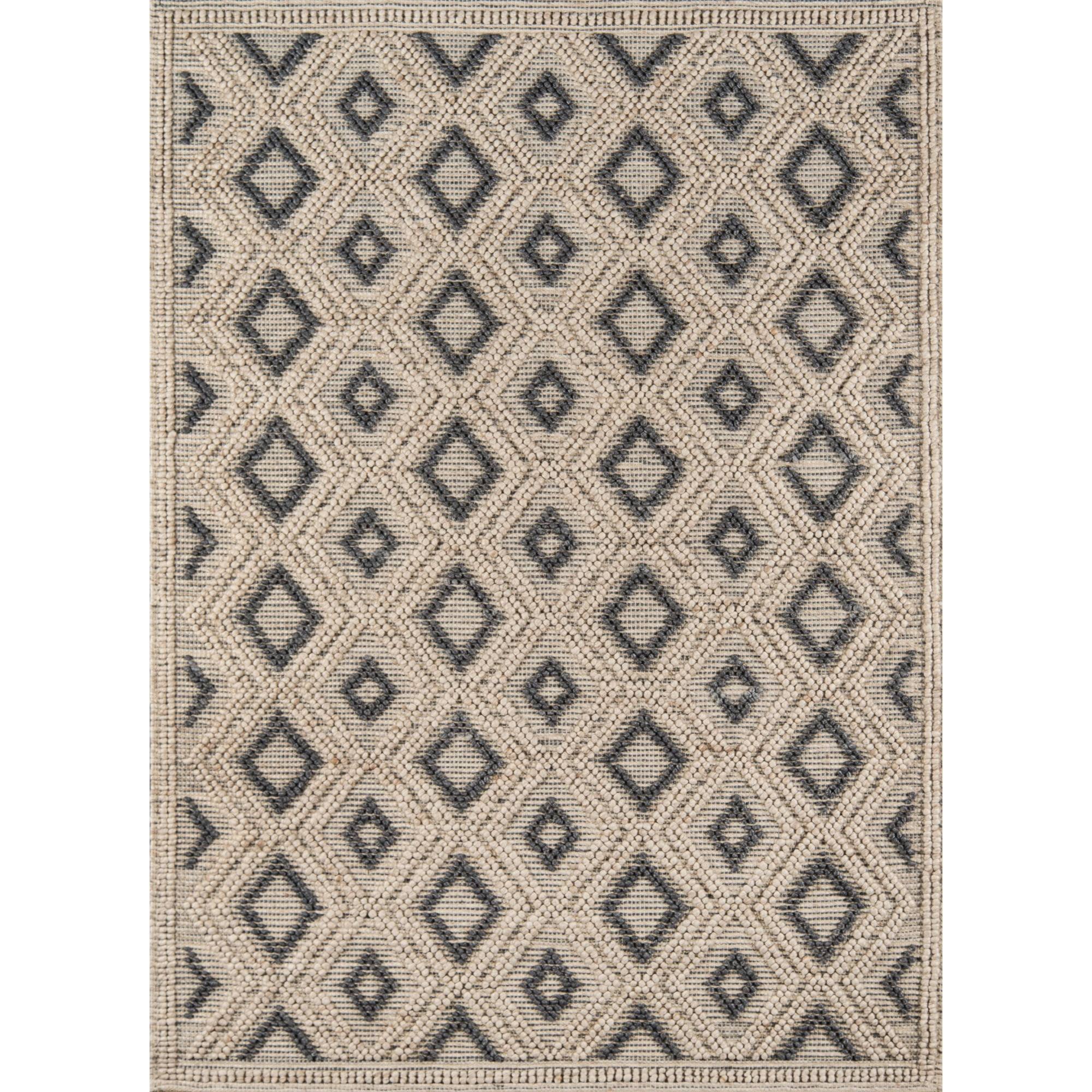 Momeni Andes Hand Woven Wool and Viscose Beige Runner 2'3" X 8'