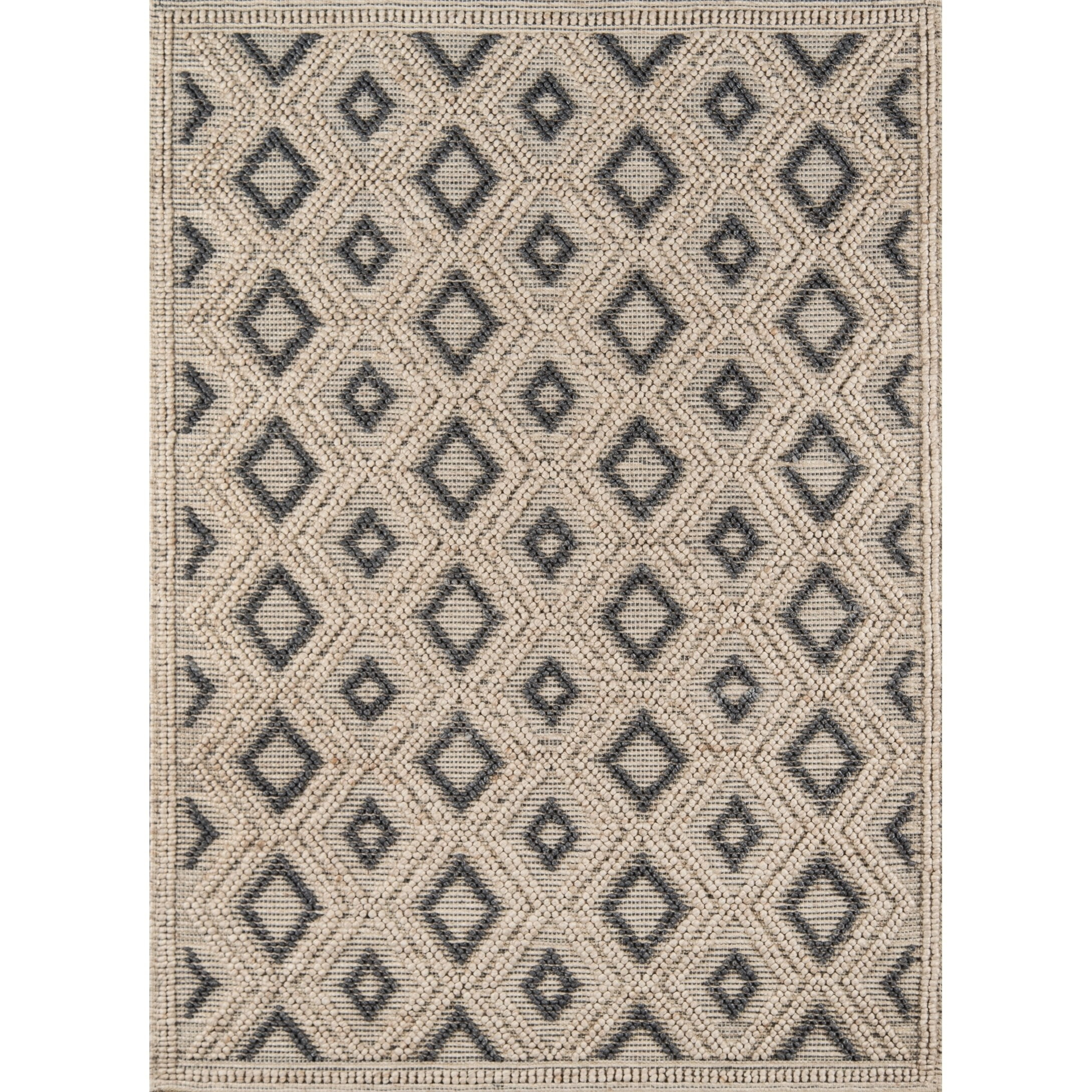 Momeni Andes Hand Woven Wool and Viscose Beige Runner 2'3" X 8'