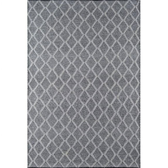 Momeni Andes Camino de Lana Tejida a Mano y Carbón de Viscosa 2'3" X 8'