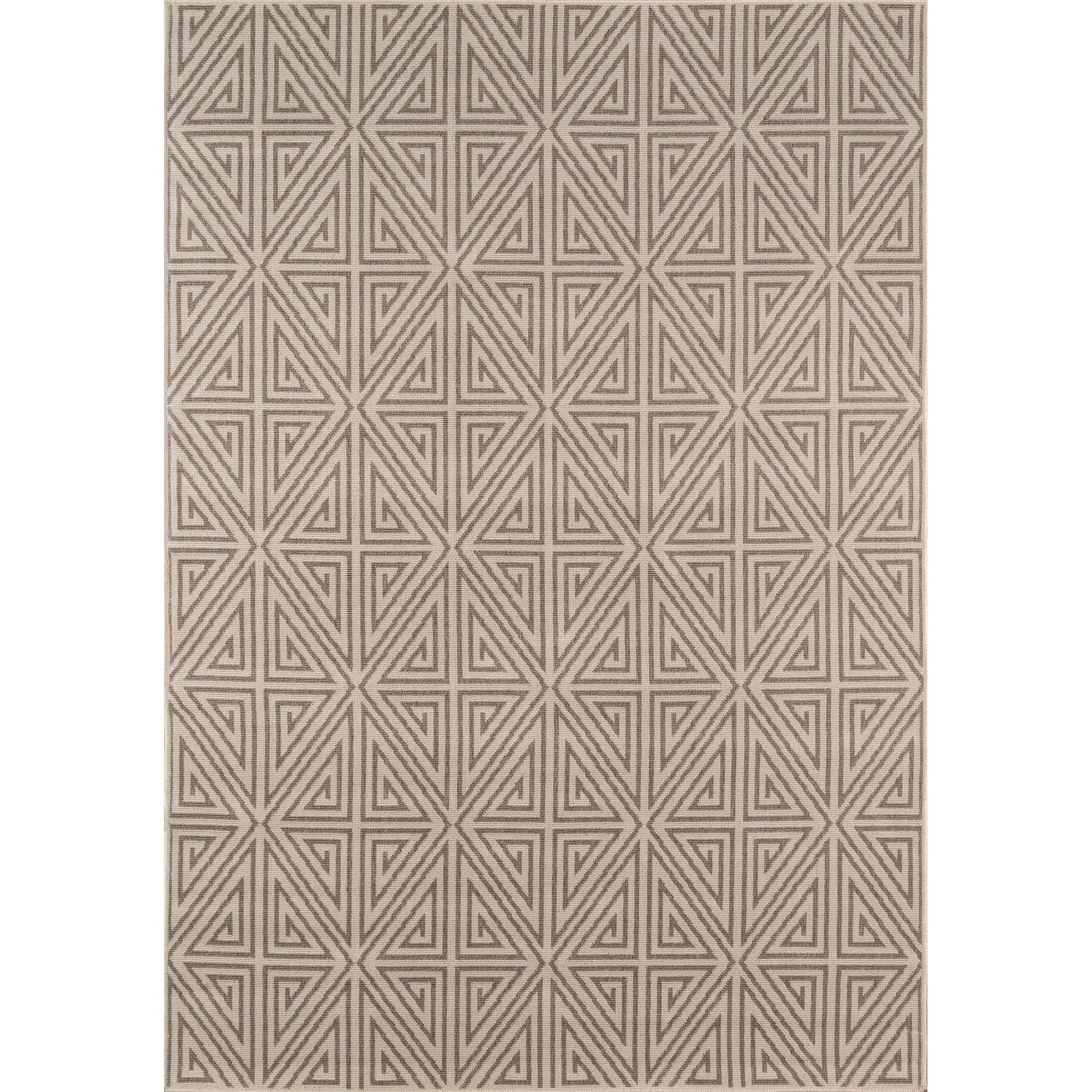 Momeni  Baja Diamonds Indoor Outdoor Rug Taupe 2'3" x 4'6" 2' x 3' Accent, Outdoor, Indoor Entryway, Kitchen, Patio Beige Rectangle