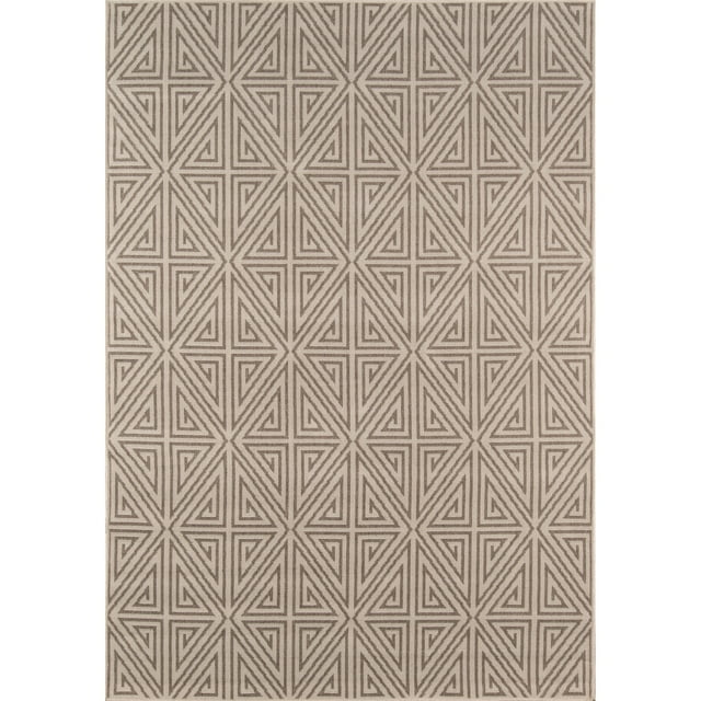 Momeni  Baja Diamonds Indoor Outdoor Rug Taupe 2'3" x 4'6" 2' x 3' Accent, Outdoor, Indoor Entryway, Kitchen, Patio Beige Rectangle