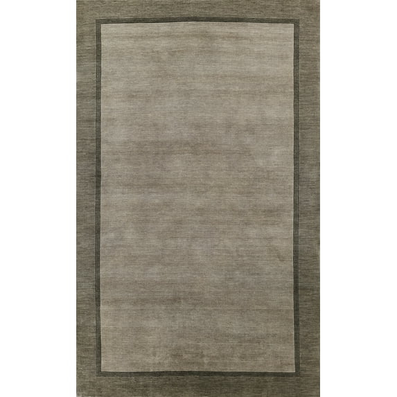 Momeni Beckton Hand Loomed Wool Grey Area Rug 3'6" X 5'6"