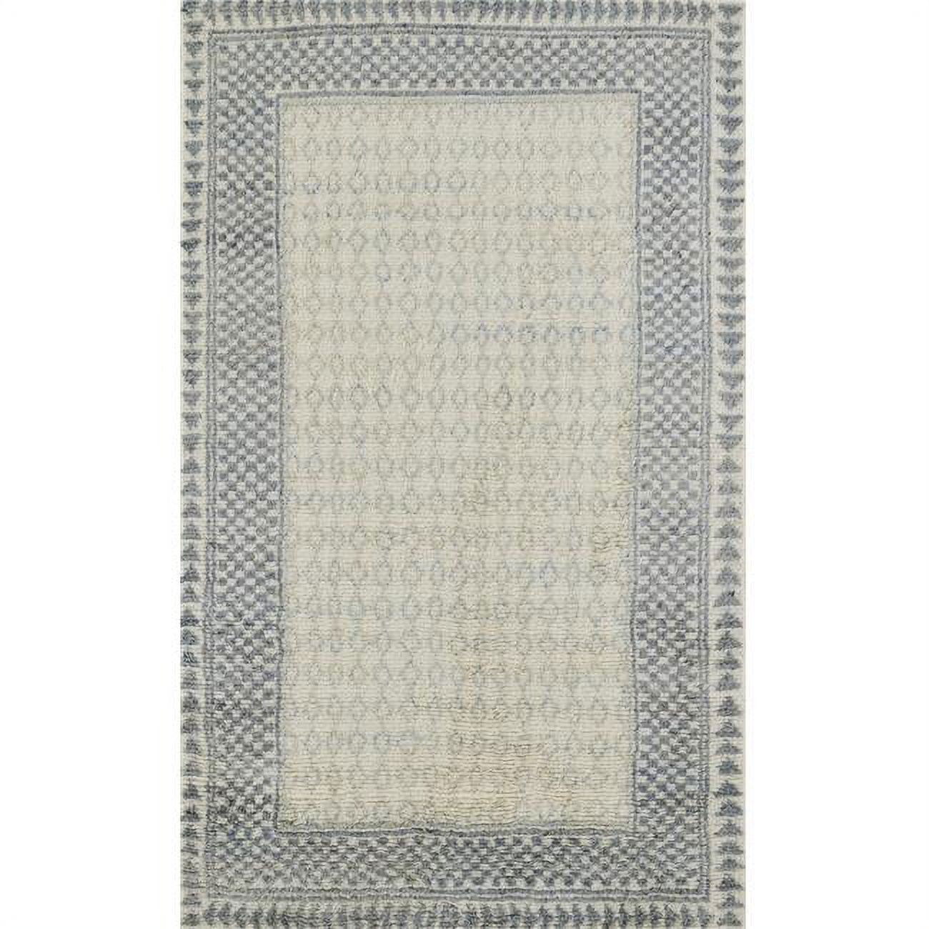 Momeni BERKLBRK-1IVY4060 4 x 6 ft. Berkeley Hand Knotted Transitional Rectangle Area Rug, Ivory
