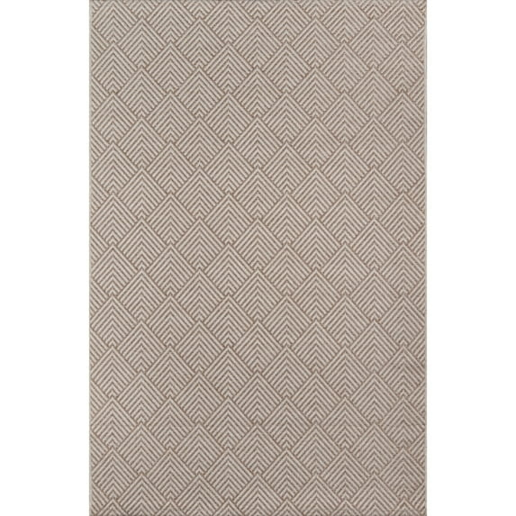 Momeni Como Polypropylene Machine Made Beige Indoor Outdoor Rug 5' X 7'6"