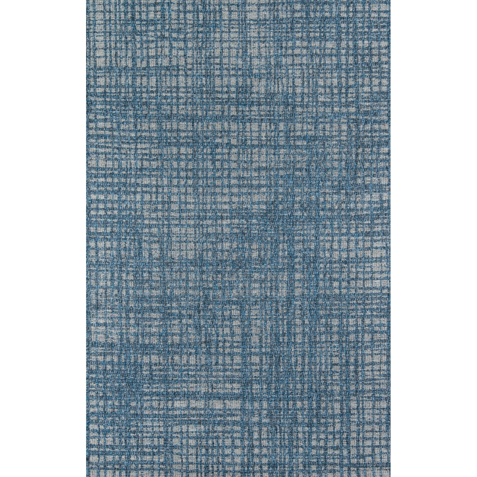 Momeni Como Polypropylene Machine Made Blue Indoor Outdoor Rug 3'11" X 5'7"