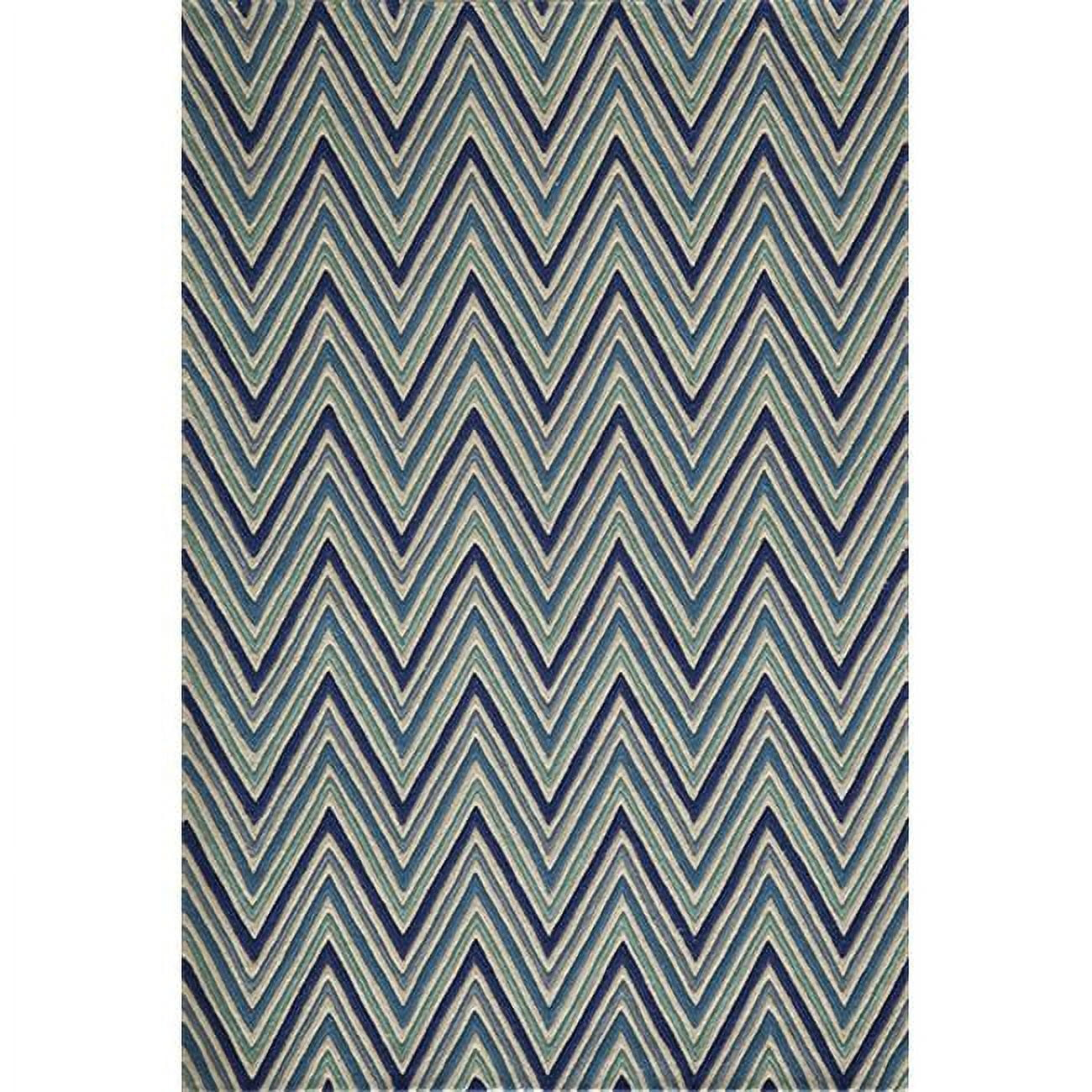 Momeni Delhi 3'6" X 5'6" Contemporary Hand Tufted Wool Rug in Blue