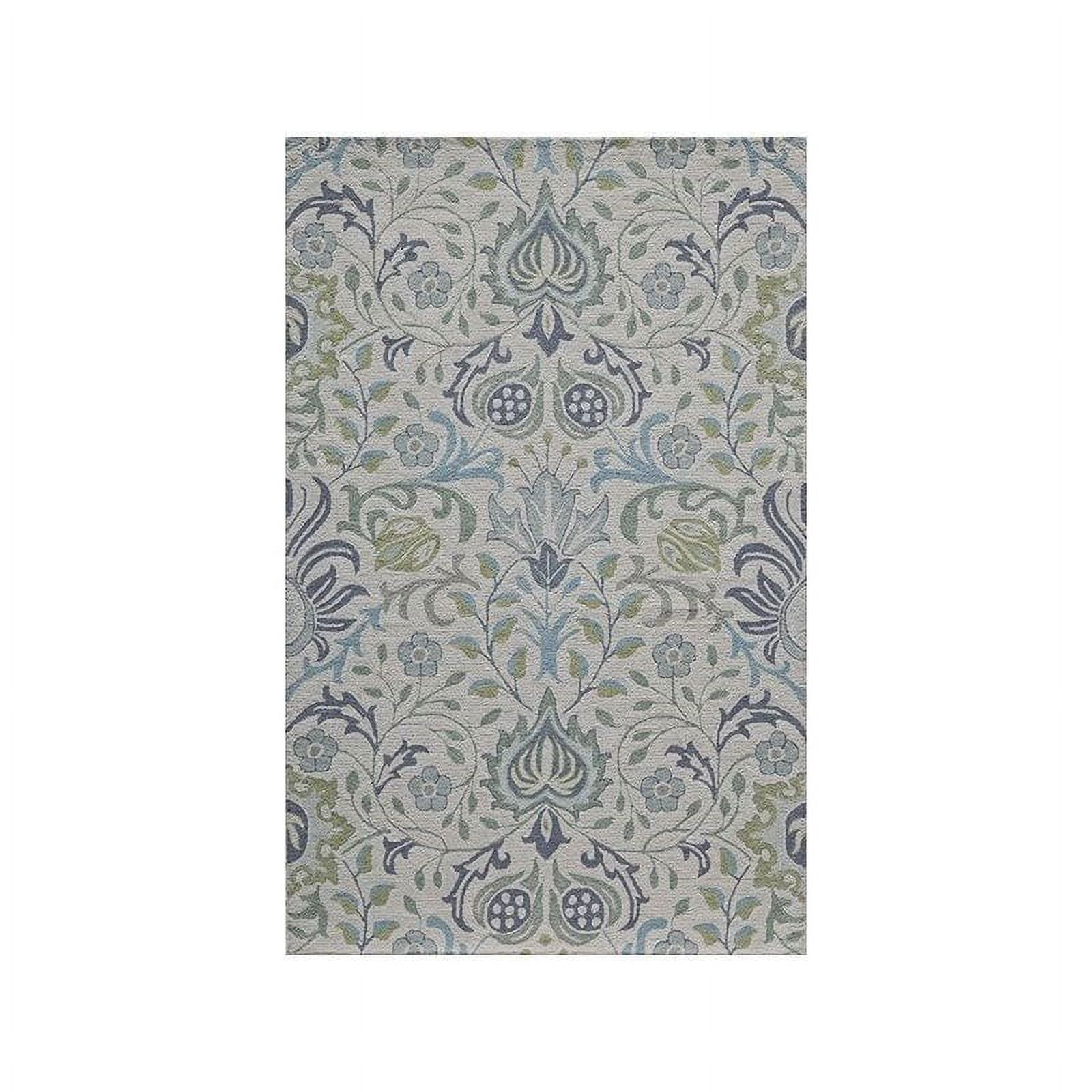 Momeni  Newport Hand Tufted Wool Floral Area Rug Blue 9' x 12' Contains Latex 9' x 12' Indoor,Handmade Living Room,Bedroom,Dining Room