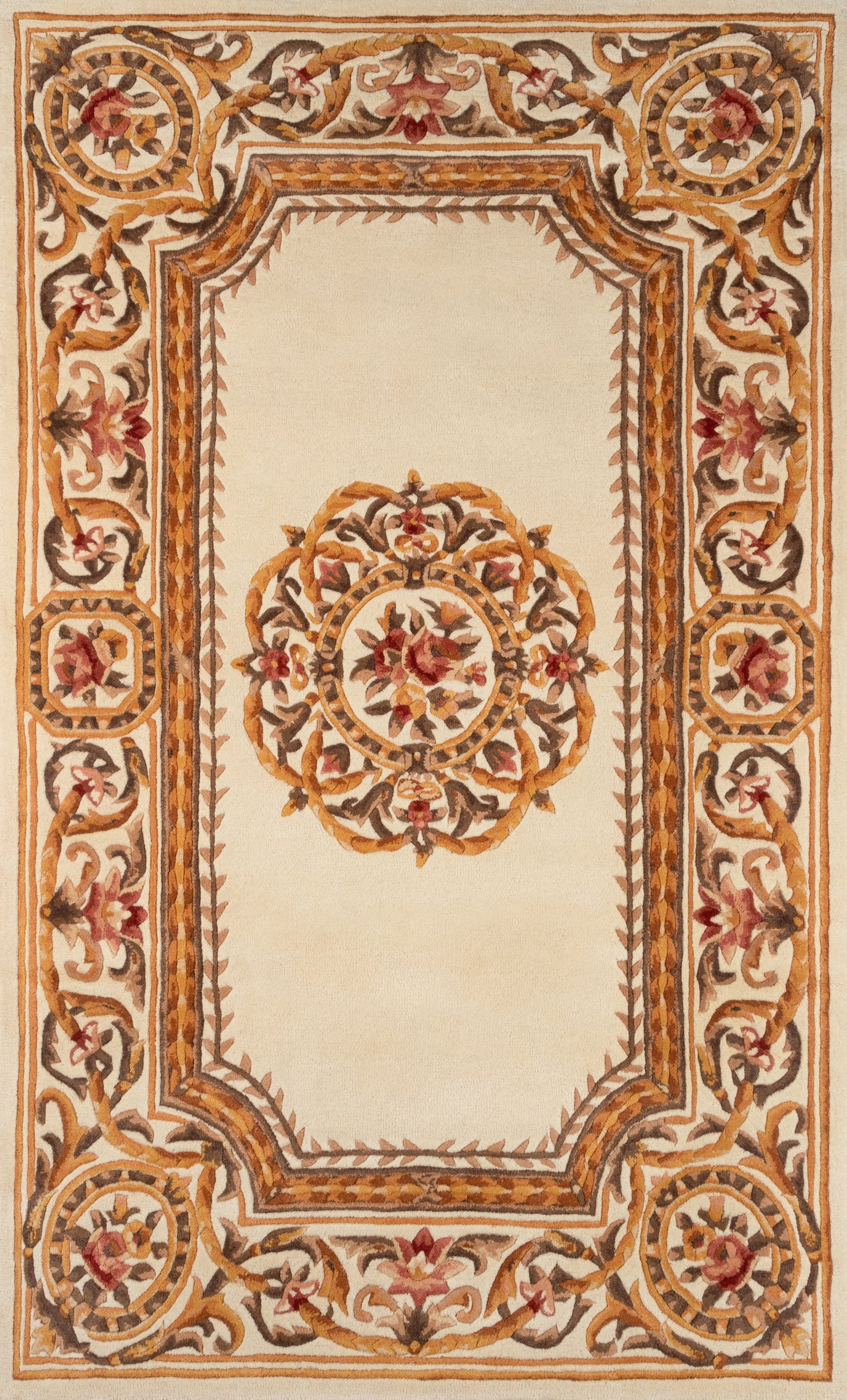 Momeni Harmony India Hand Tufted Wool Transitional Ivory Area Rug 8' X 11'