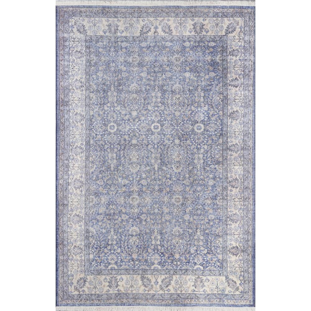 Momeni  Helena Polyester and Cotton Trditional Area Rug Blue 5' X 8' 5' x 8' Accent, Indoor Rectangle