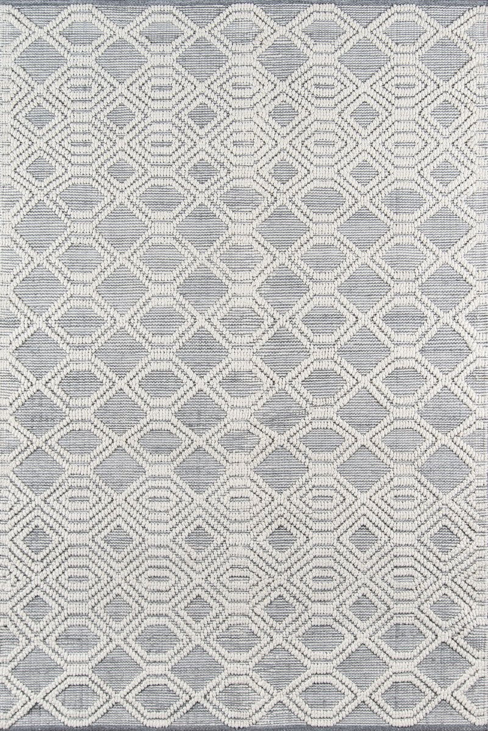 Momeni  Hermosa Hand Woven Area Rug Grey 3'6" X 5'6" 4' x 6' Indoor,Accent,Handmade Rectangle