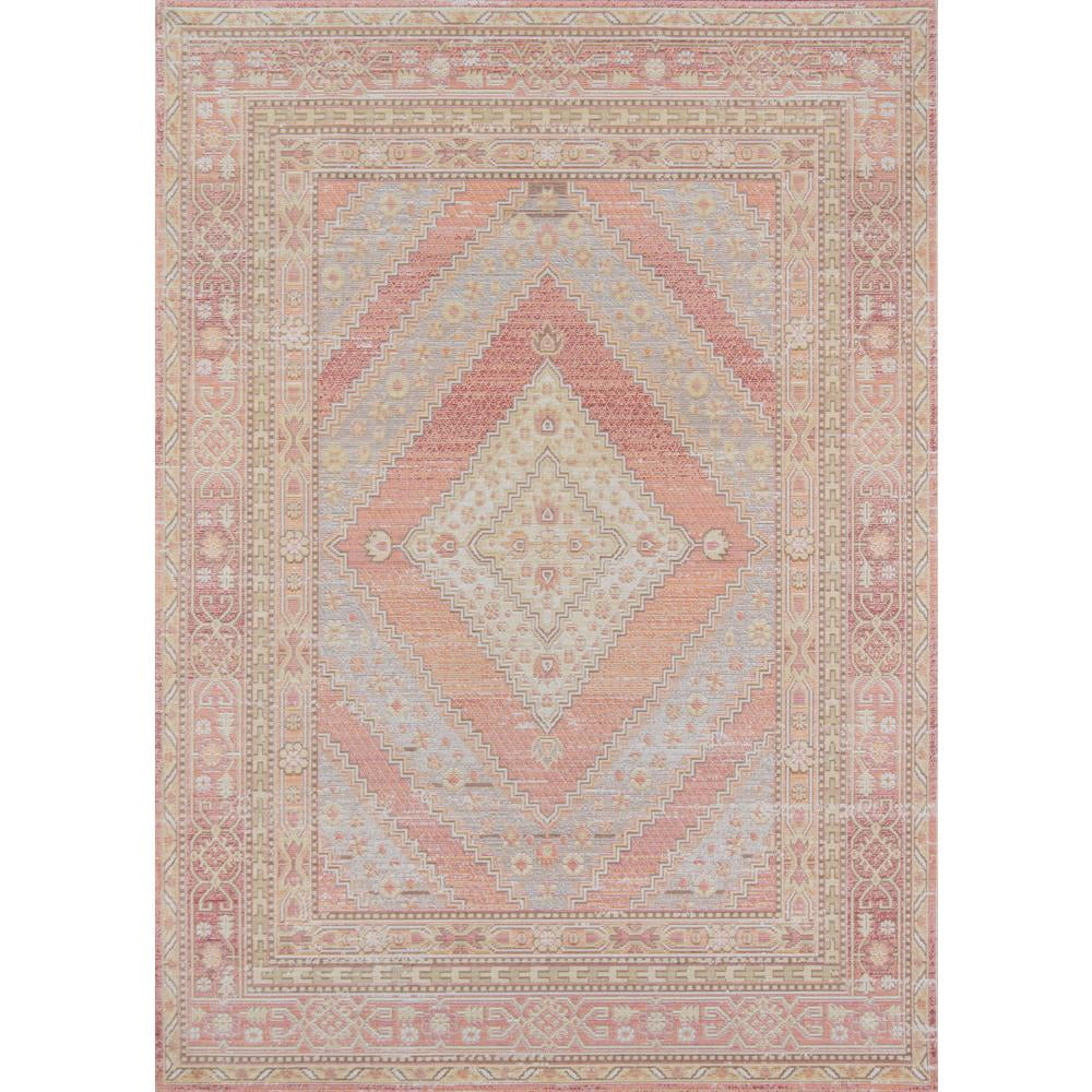 Momeni  Isabella Polyester Geometric Area Rug Pink 9'3" x 11'10" 9' x 12' Indoor Rectangle