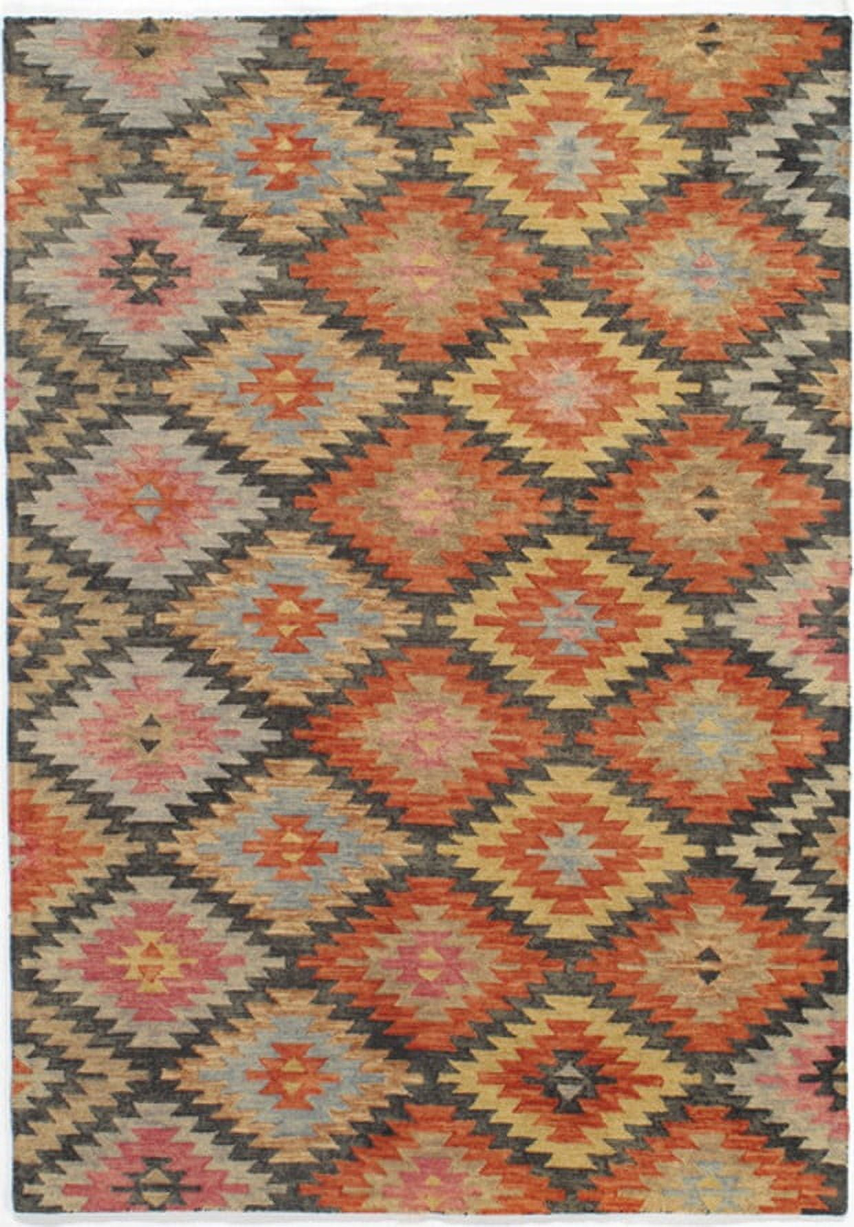 Momeni Tangier 5' X 8' Transitional Hand Tufted Wool Rug in Black