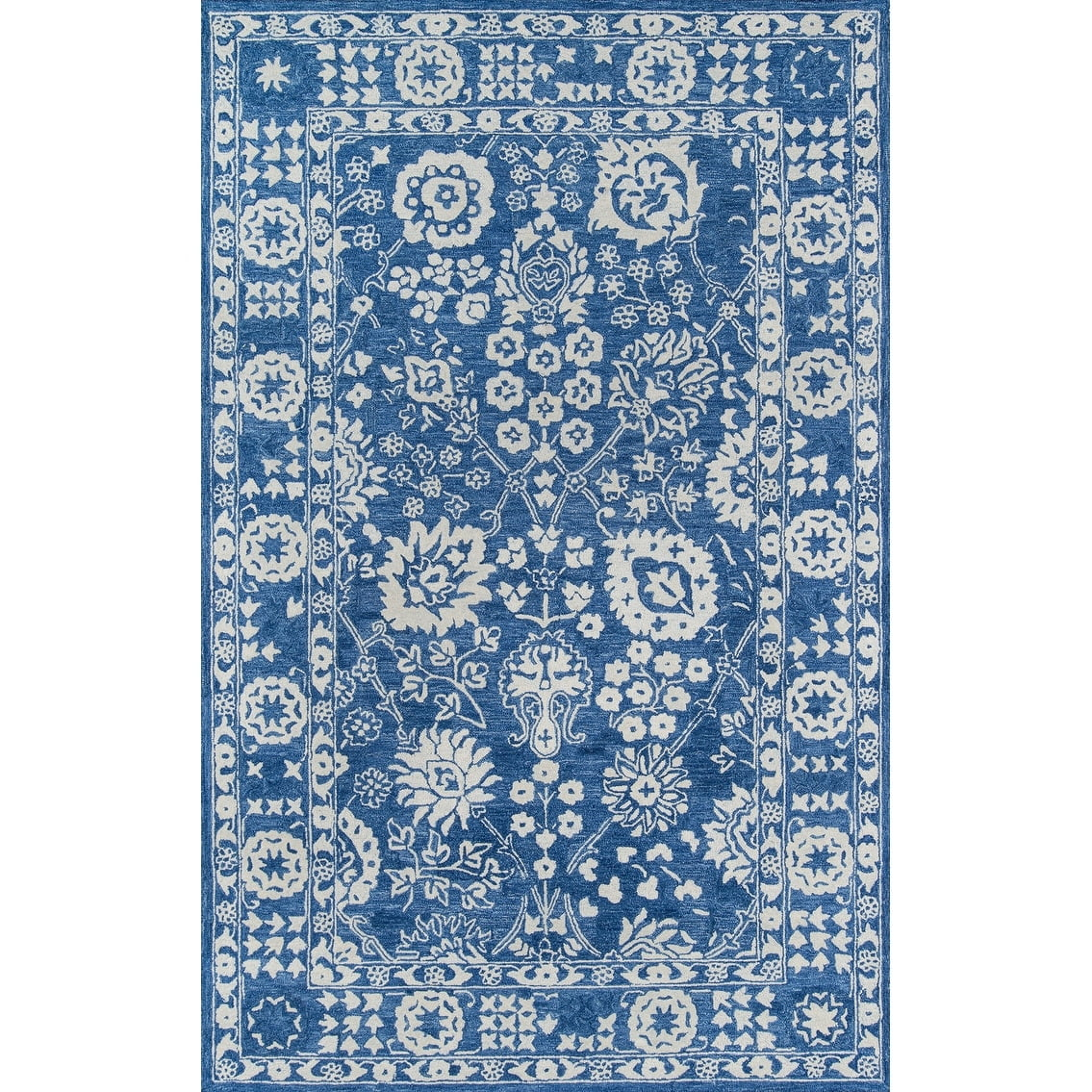 Momeni Traditional Rectangle Area Rug, Blue, 9'6" X 13'6"