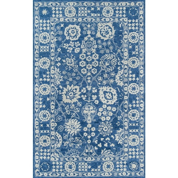 Momeni Cosette Wool Hand Tufted Blue Area Rug 9'6" X 13'6"