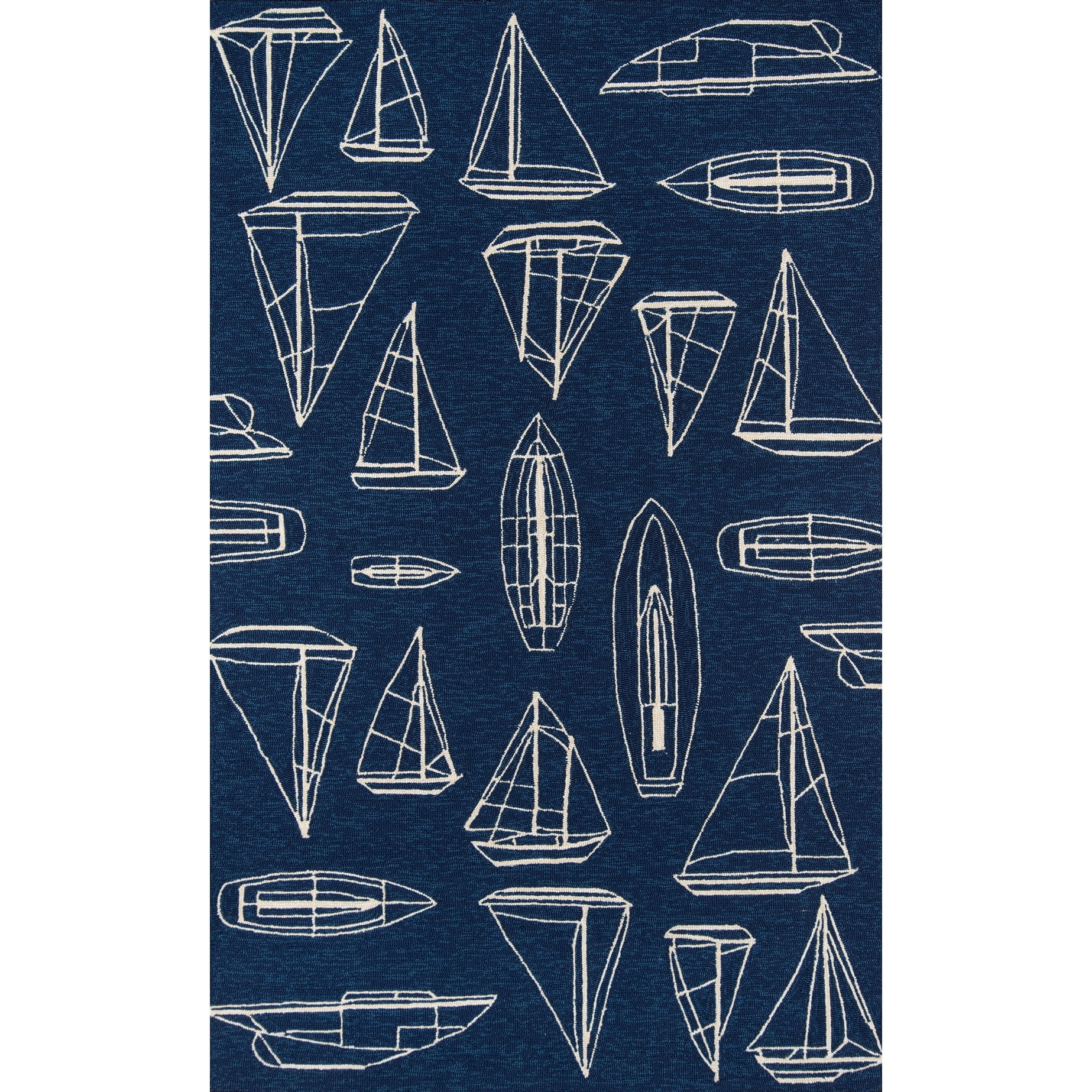 Momeni Veranda Indoor Rug, 5' X 8', Navy