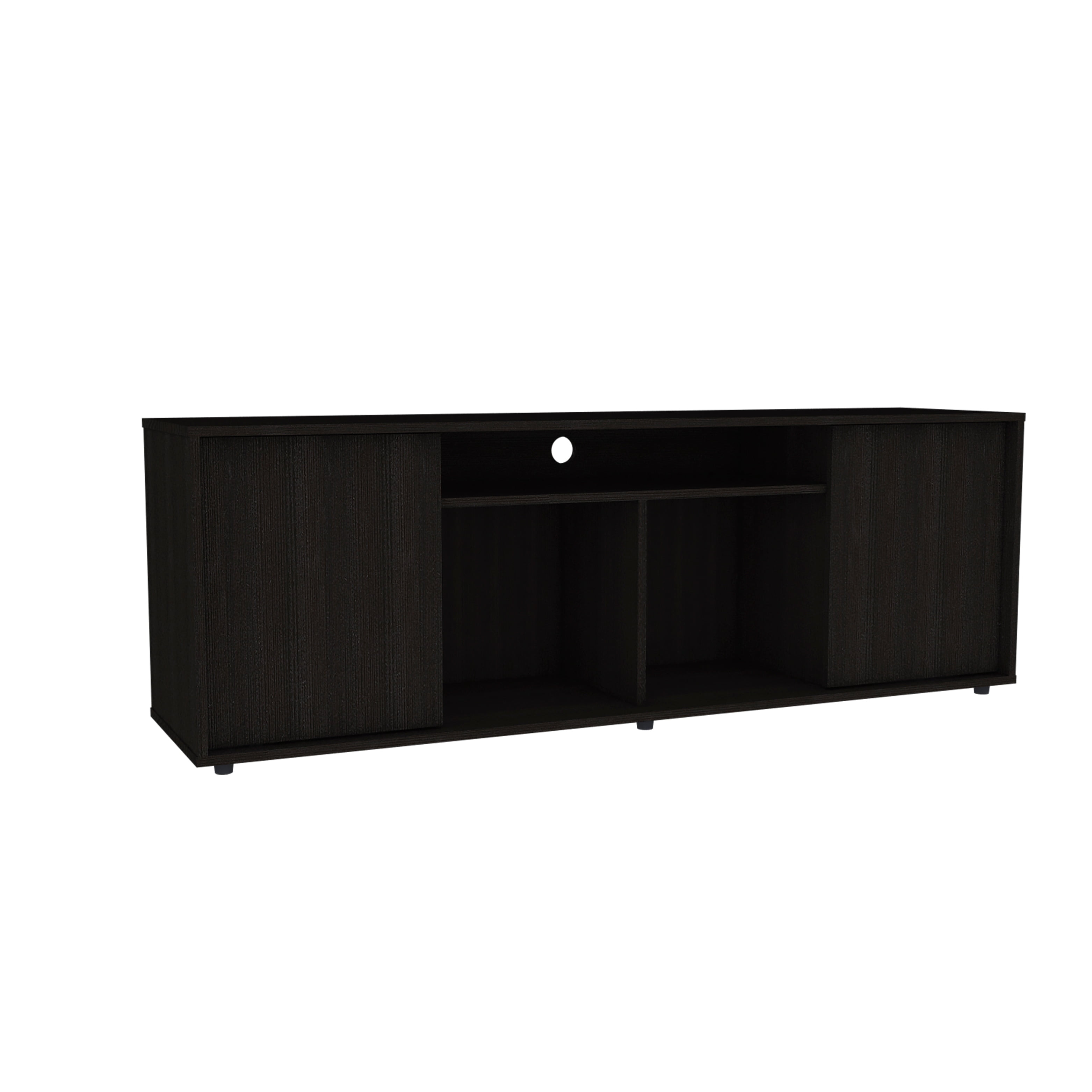 SaveDays 2 Piece Modern MDP Living Room Set Black
