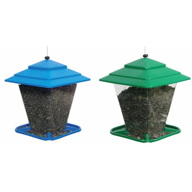 More Birds Plastic 6.6 Lb. Capacity Square Seed Hopper Bird Feeder