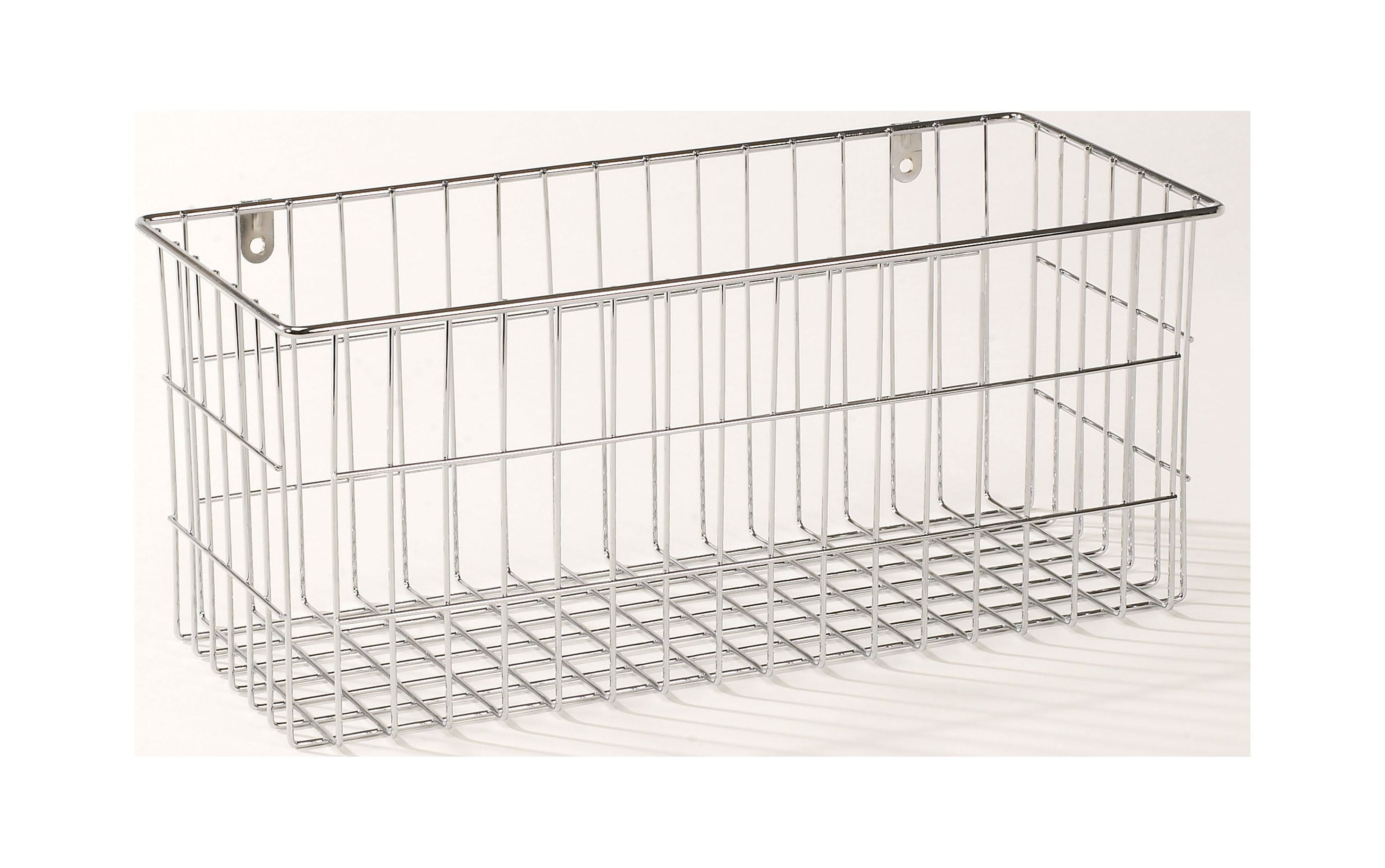 More Inside Large Wire Basket Durable Cabinet Organizer, Silver