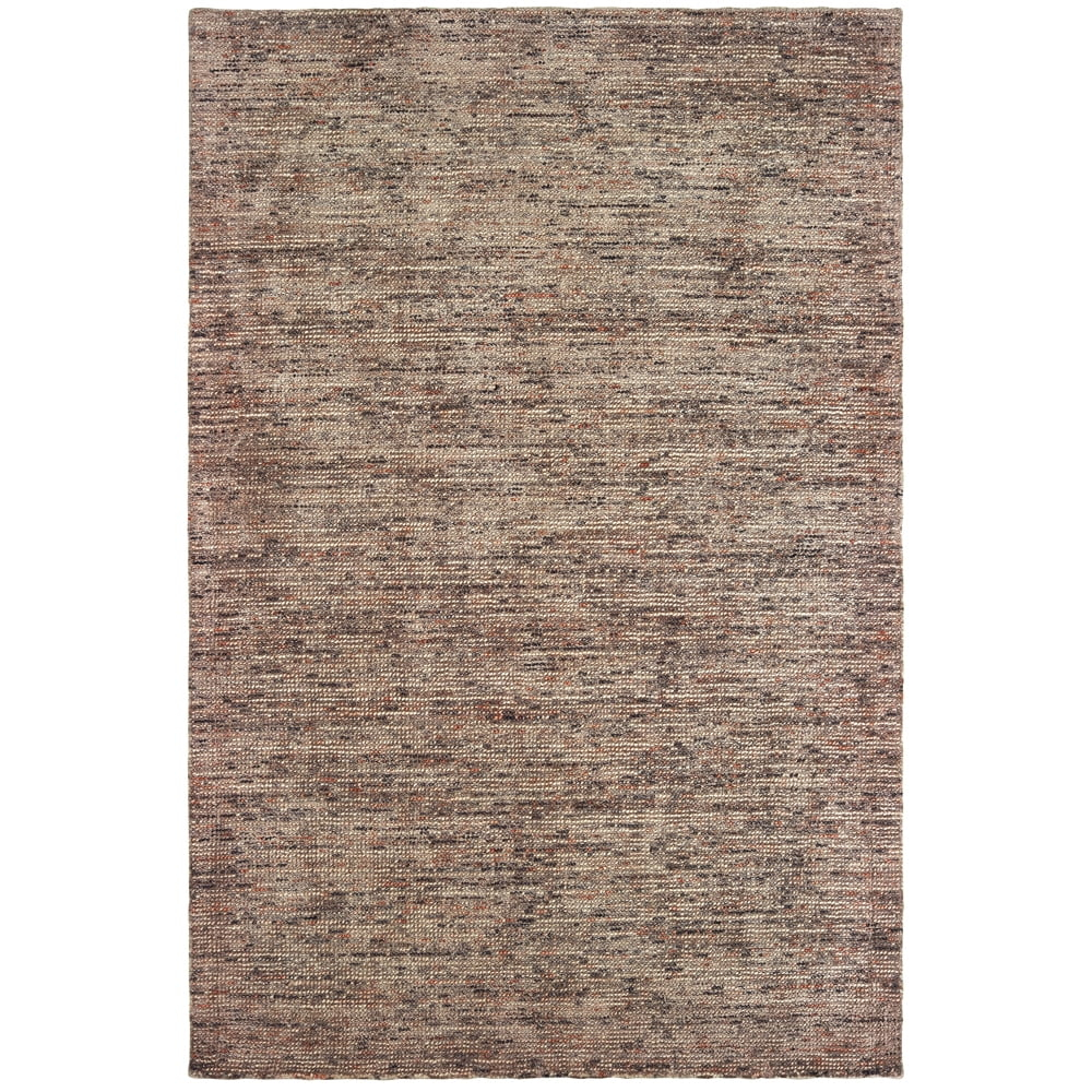 Lucent Handmade Tufted Taupe/Pink Area Rug