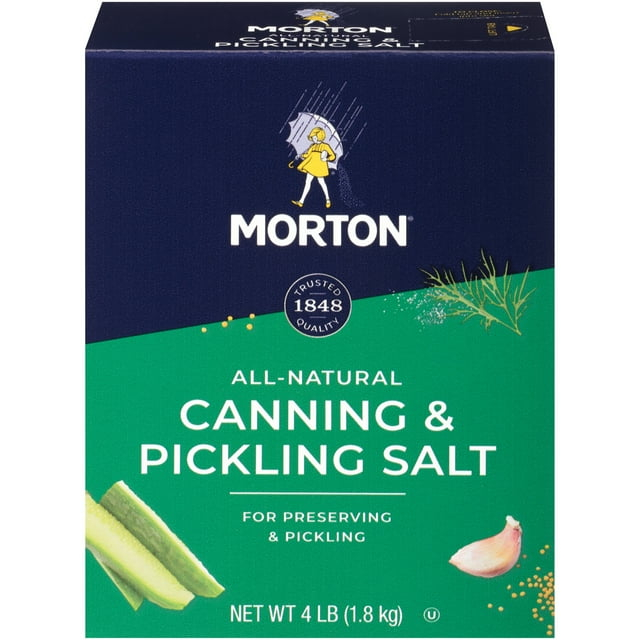 Morton® Canning & Pickling Salt, for Preserving and Pickling, 4 lb Box