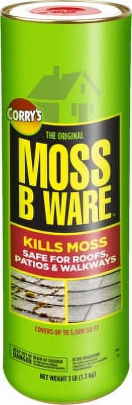 Corry's Moss B Ware Moss Killer Herbicide, 3 lb. Shaker, 1 Count