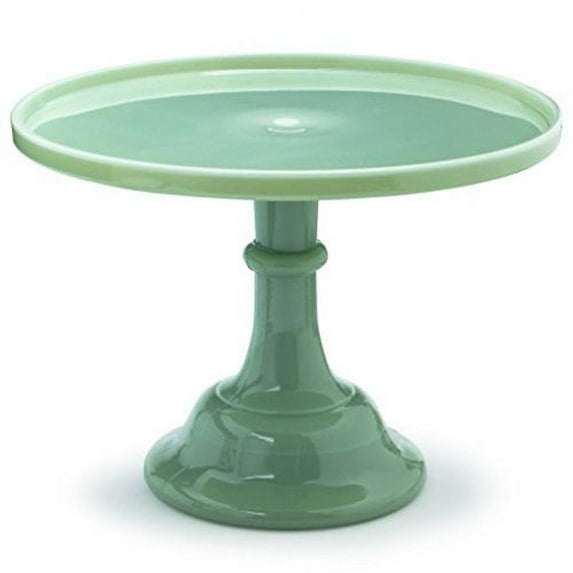 Mosser Glass 12" Footed Cake Plate - Jade