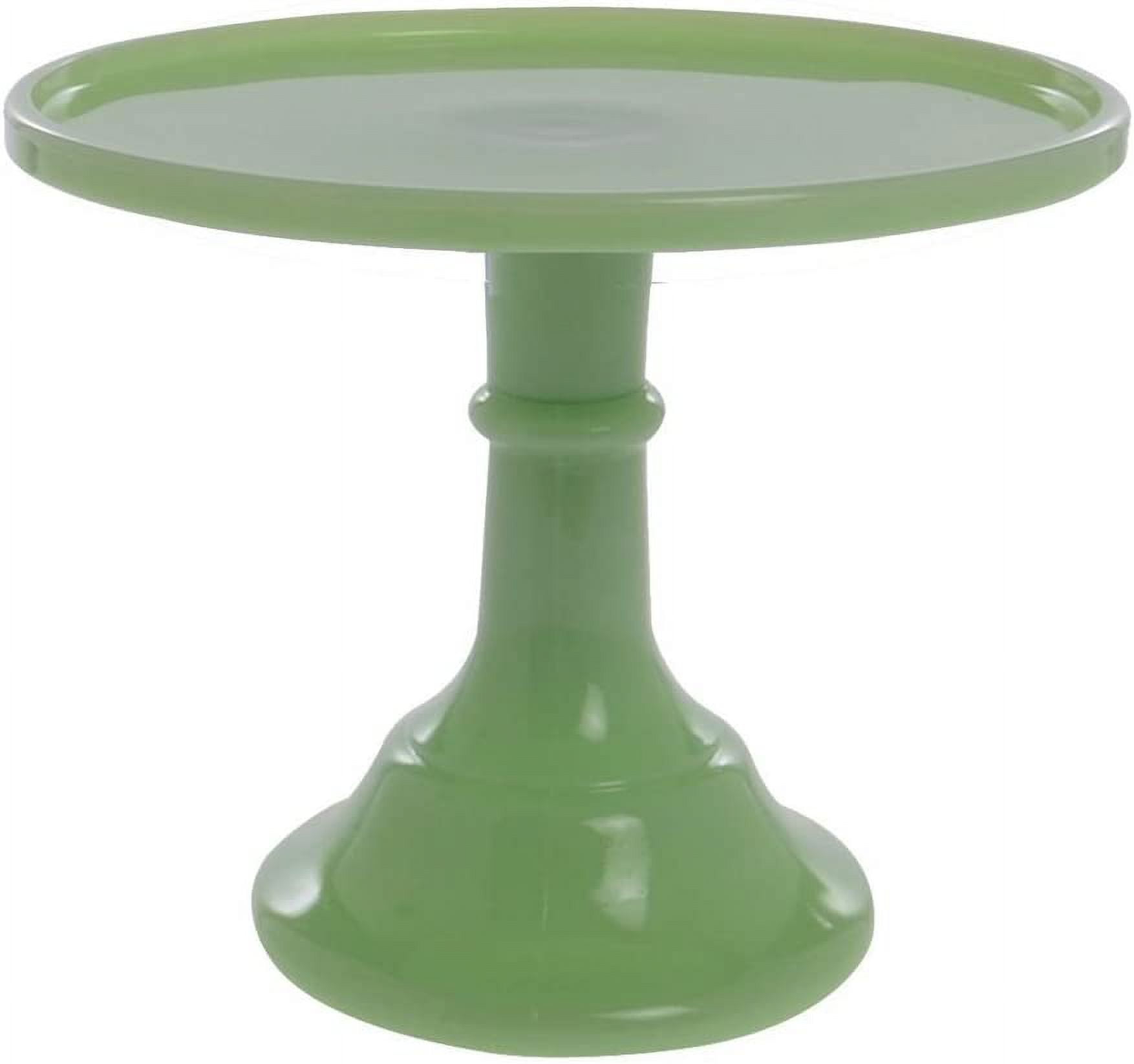 Jadeite 9" Glass Cake Stand - By Mosser Glass