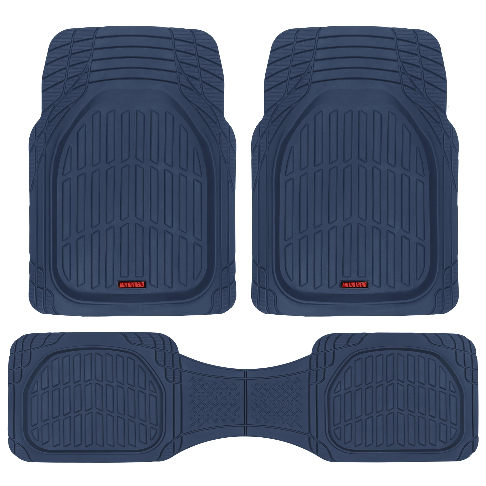 Motor Trend FlexTough Contour - Deep Dish Heavy Duty Rubber Car Floor Mats