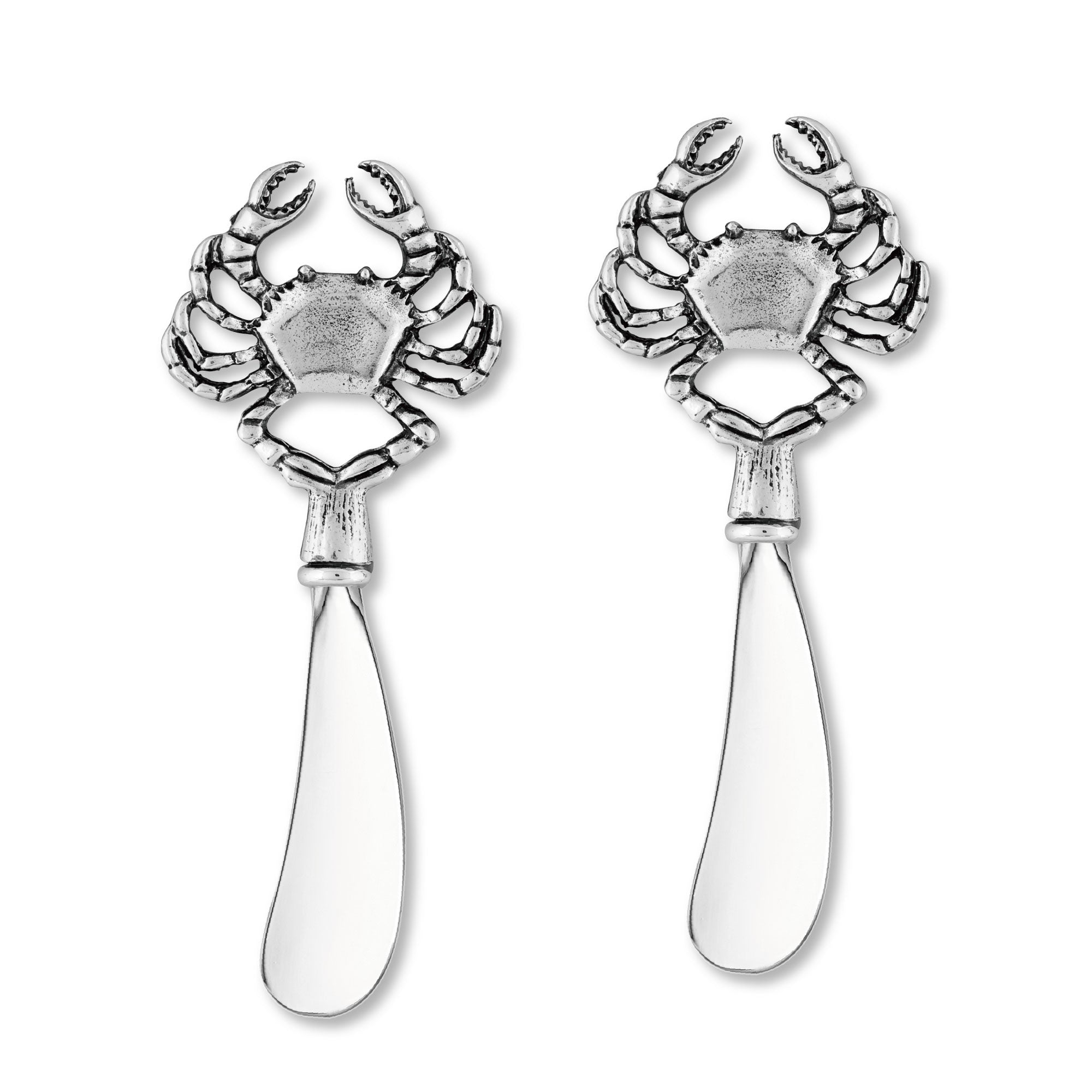 Mr. Spreader 2-Piece Cheese Spreaders Zinc Alloy Butter Spreader Knife Set, Crab Handle Multipurpose Cheese Spreader for Cheese and Butter, Kitchen Gadgets