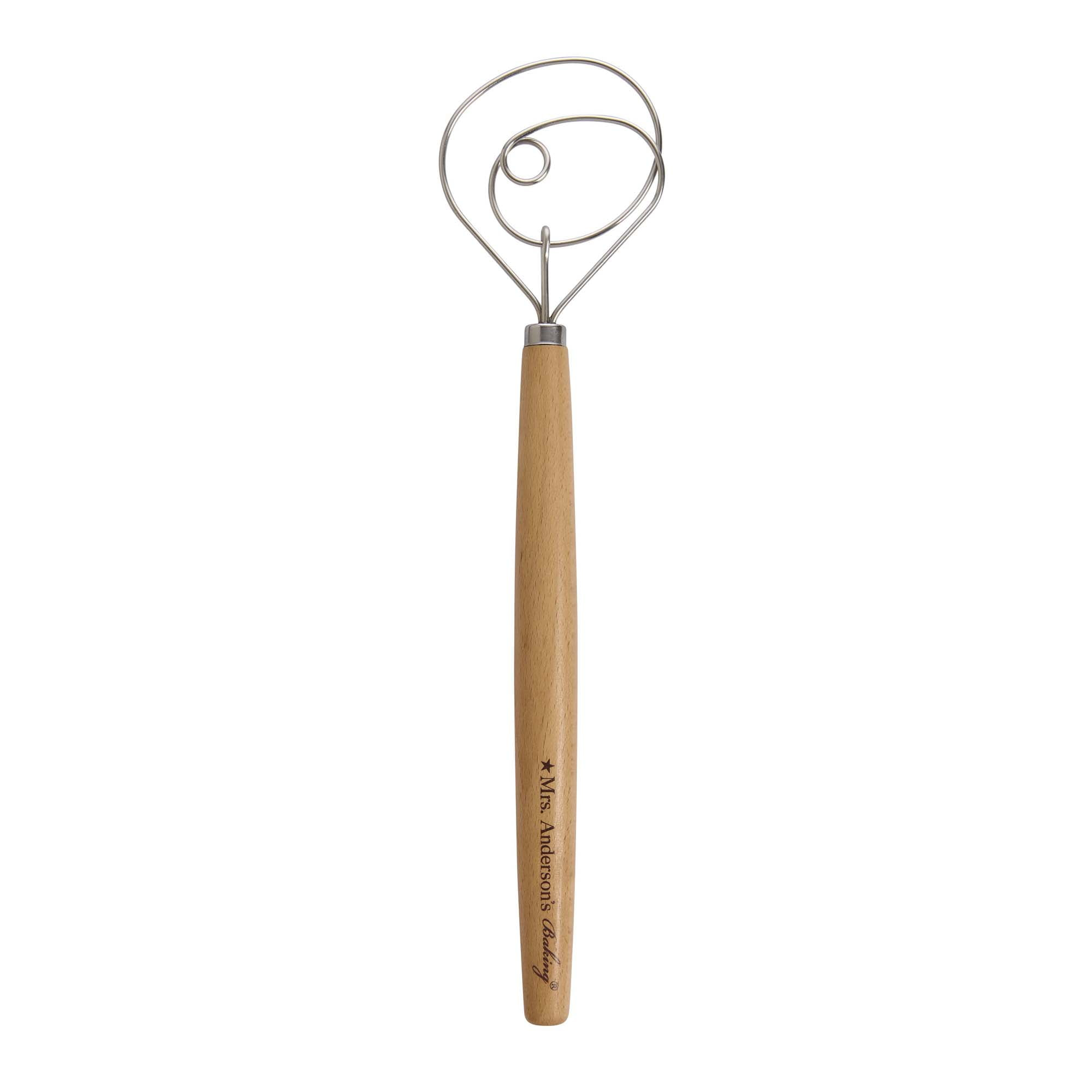 Mrs. Anderson’s Baking Dough Whisk, 18/8 Stainless Steel Blade, 15-Inches