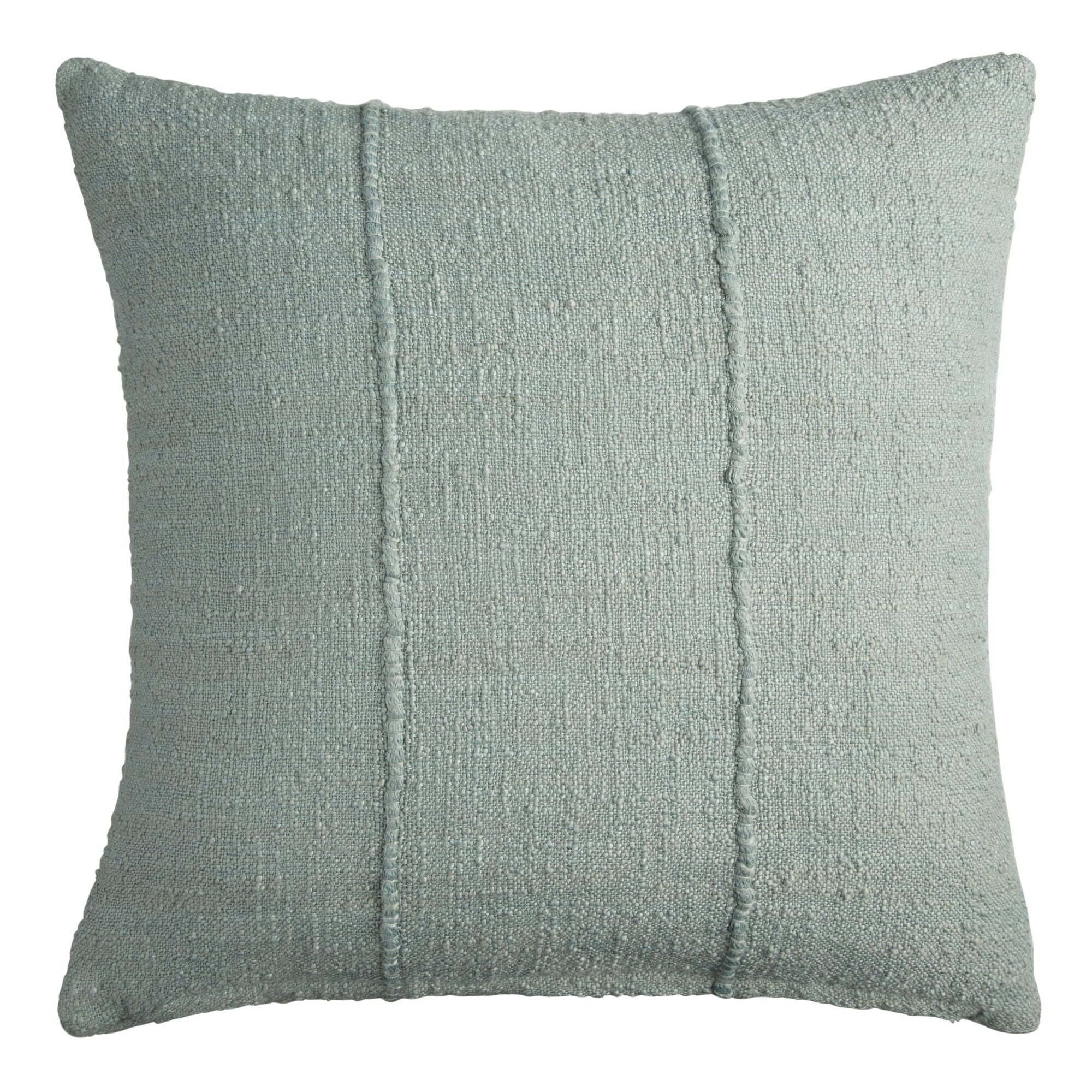 Mud Cloth Indoor Outdoor Throw Pillow Green