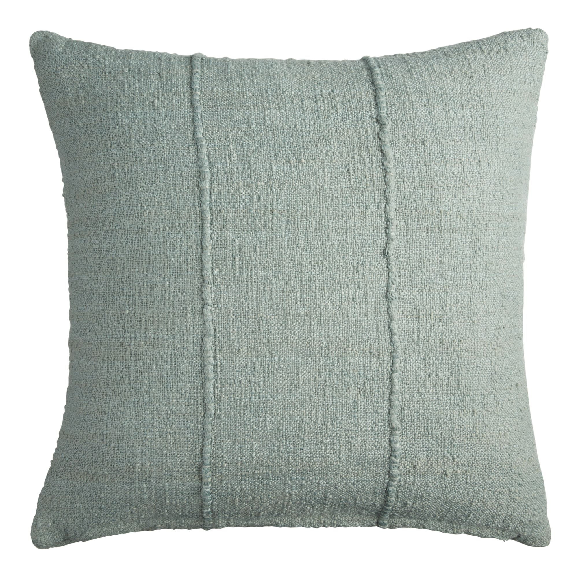 Mud Cloth Indoor Outdoor Throw Pillow Green