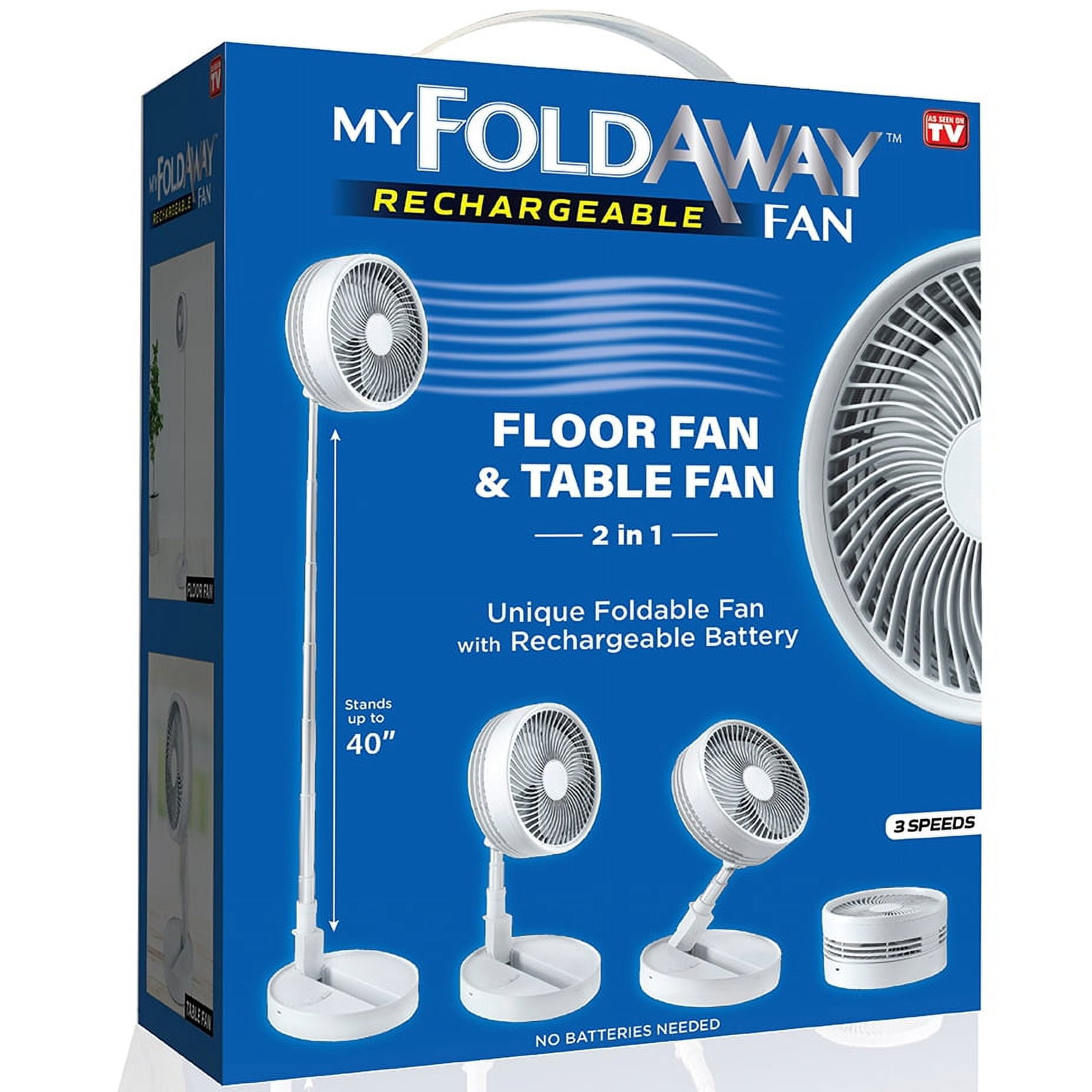 Bell + Howell My Foldaway Rechargeable Fan