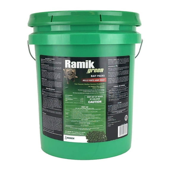 Ramik Green Pellet Bait Pack Rat And Mouse Poison (60-Pack) 116305