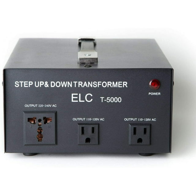 NEW ELC T-5000 5000 Watt Voltage Converter Transformer Step Up/Down (110V/220V)