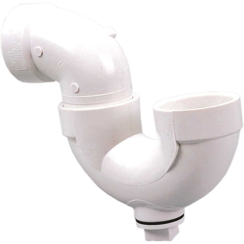 NIBCO C4884HD112 1-1/2 in. PVC DWV Hub x Hub x Cleanout P-Trap