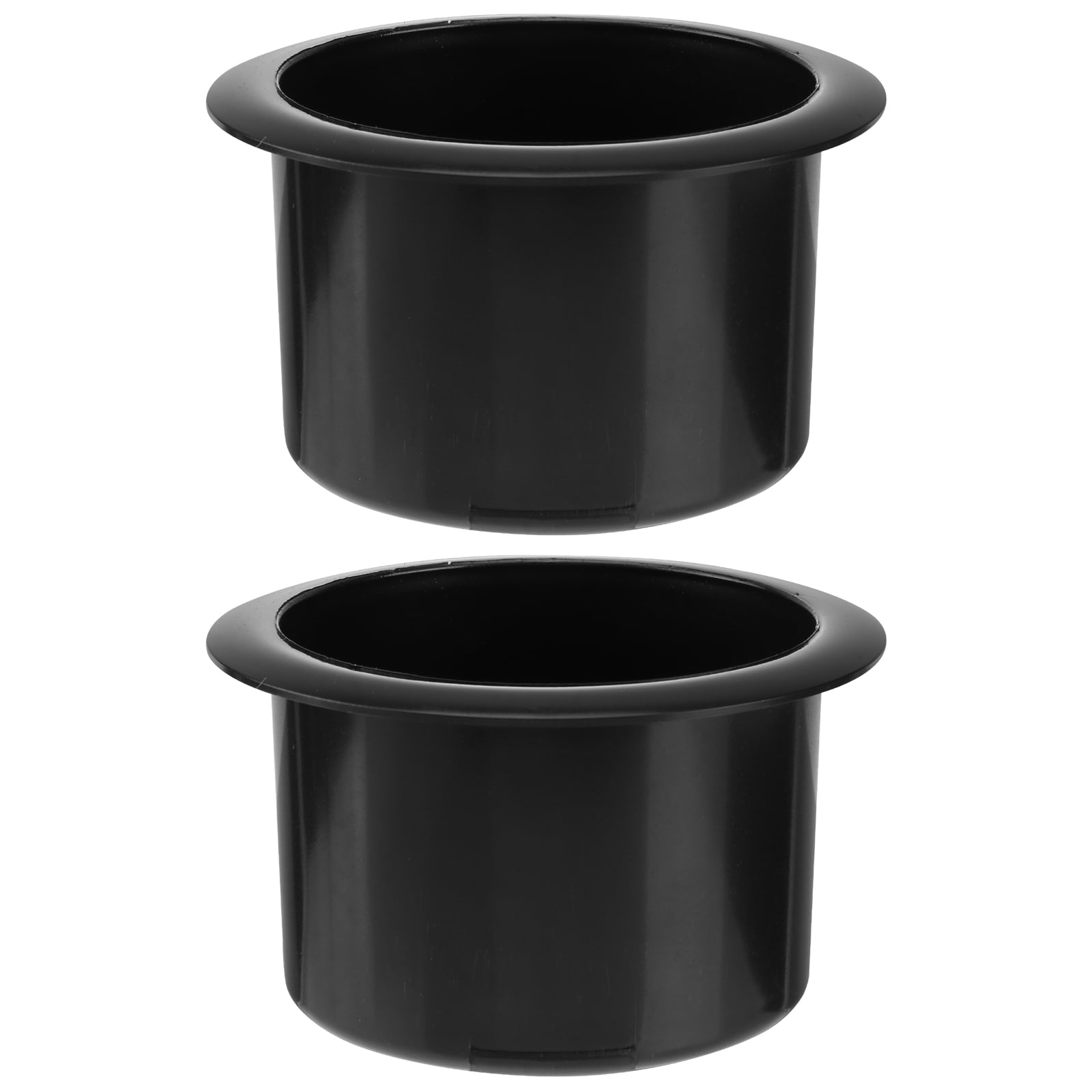 Black Plastic Drop-In Cup Holder Insert for Sofa, Boat, RV, and Car